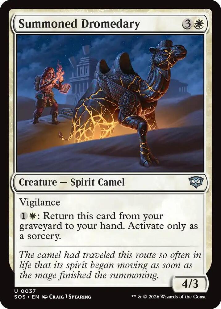 Summoned Dromedary 37 card from Secrets of Strixhaven