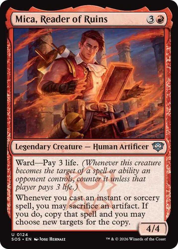 Mica, Reader of Ruins 124 card from Secrets of Strixhaven