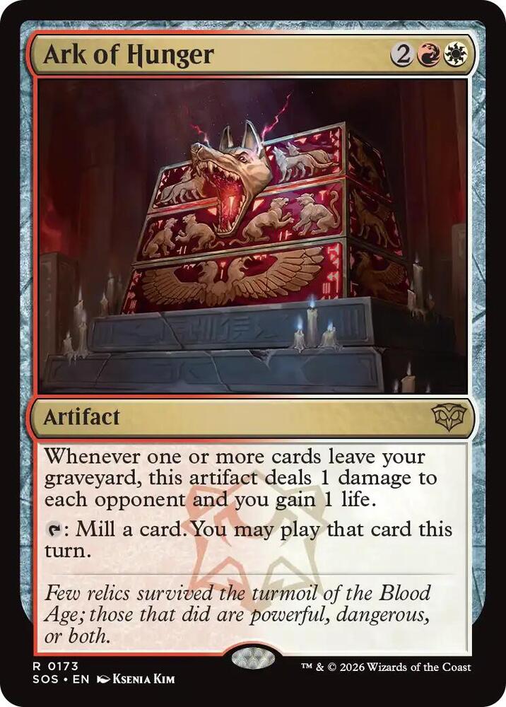 Ark of Hunger 173 card from Secrets of Strixhaven
