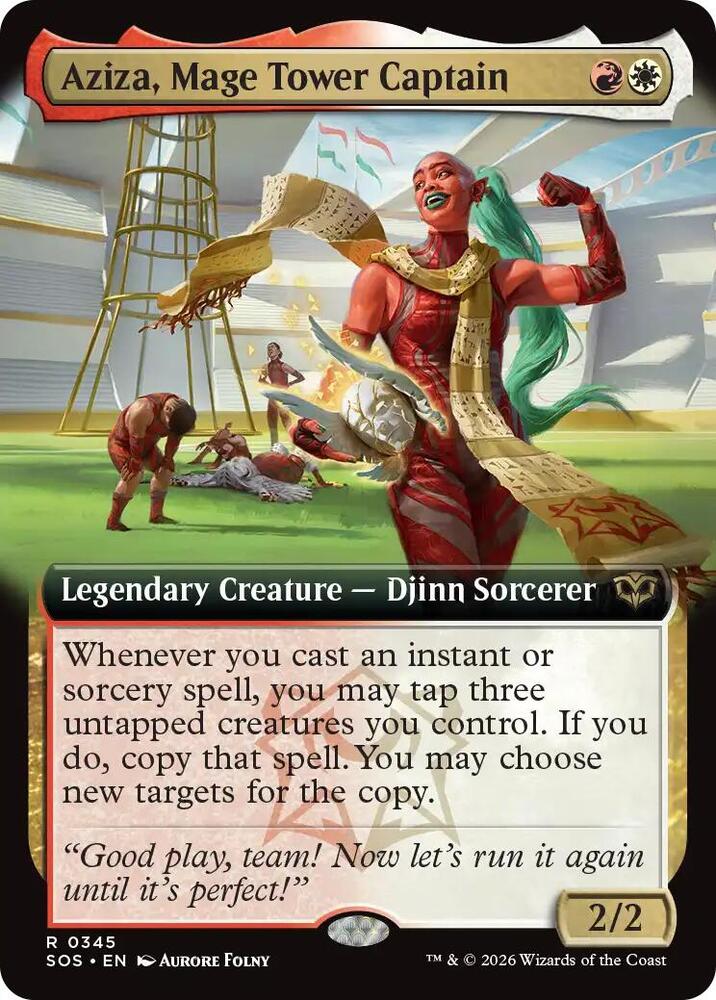 Aziza, Mage Tower Captain (Extended Art) 345 card from Secrets of Strixhaven