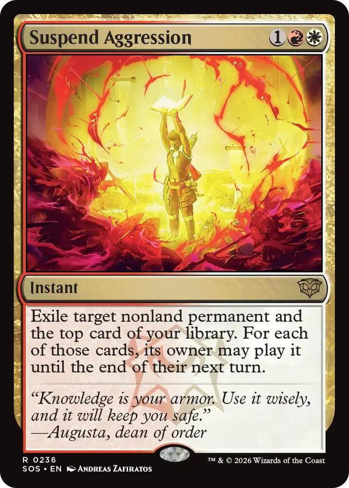Suspend Aggression 236 card from Secrets of Strixhaven