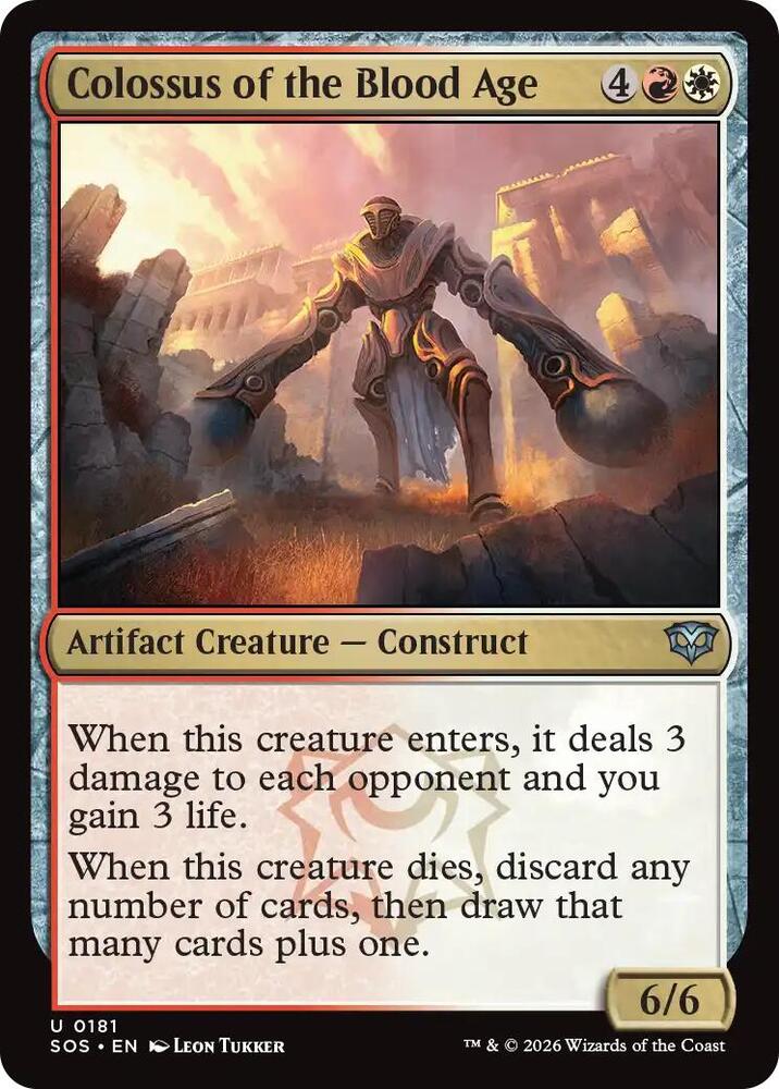 Colossus of the Blood Age 181 card from Secrets of Strixhaven
