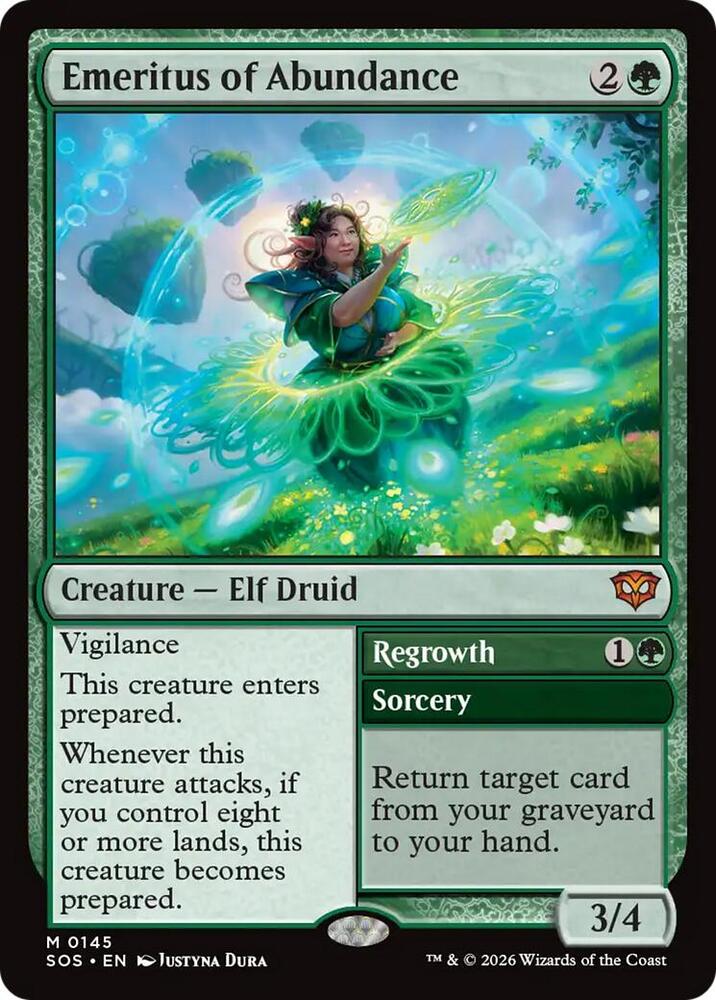 Emeritus of Abundance 145 card from Secrets of Strixhaven