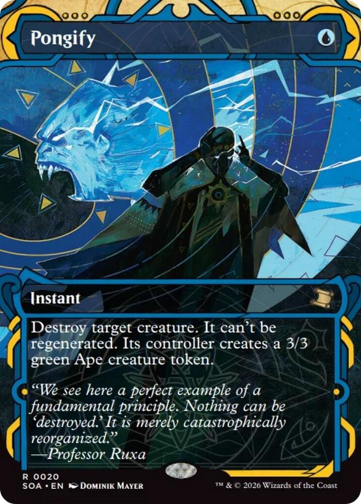 Pongify 20 card from Secrets of Strixhaven: Mystical Archive