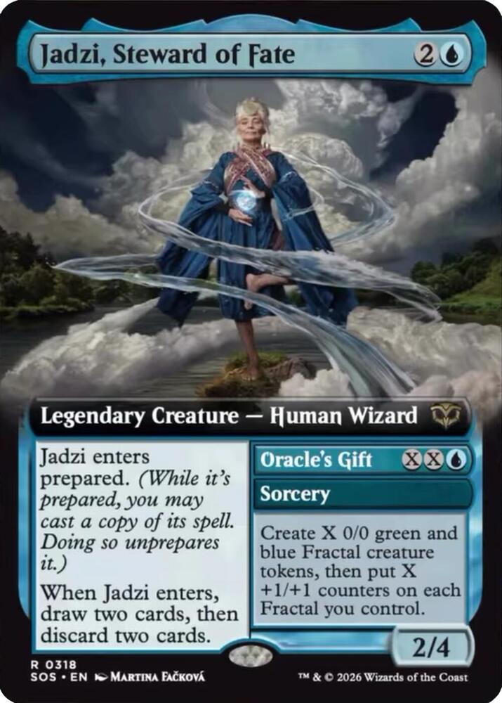 Jadzi, Steward of Fate (Extended Art) 318 card from Secrets of Strixhaven