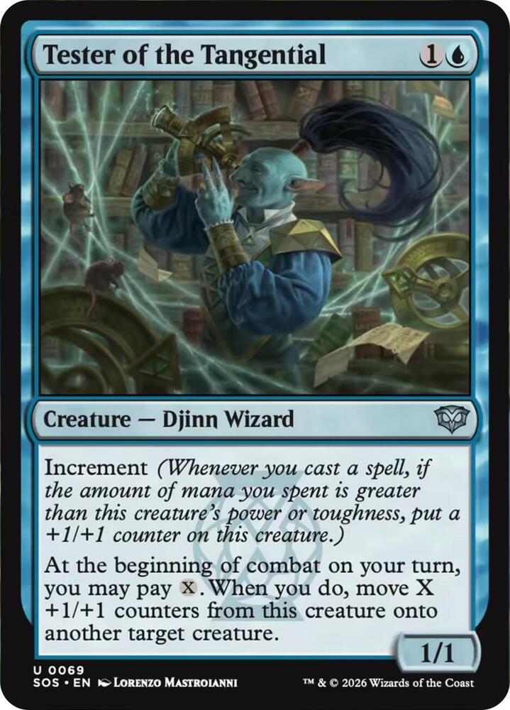 Tester of the Tangential 69 card from Secrets of Strixhaven