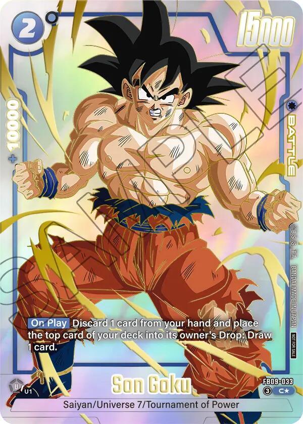 Son Goku (Limited Pack 26-27 WAVE1) FB09-033 card from Tournament and Championship Promos