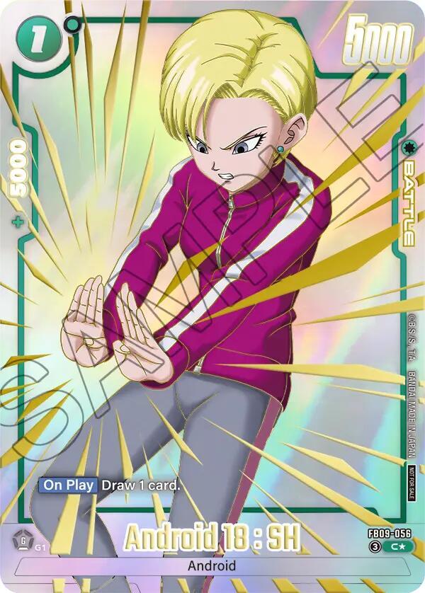 Android 18 : SH (Limited Pack 26-27 WAVE1) FB09-056 card from Tournament and Championship Promos