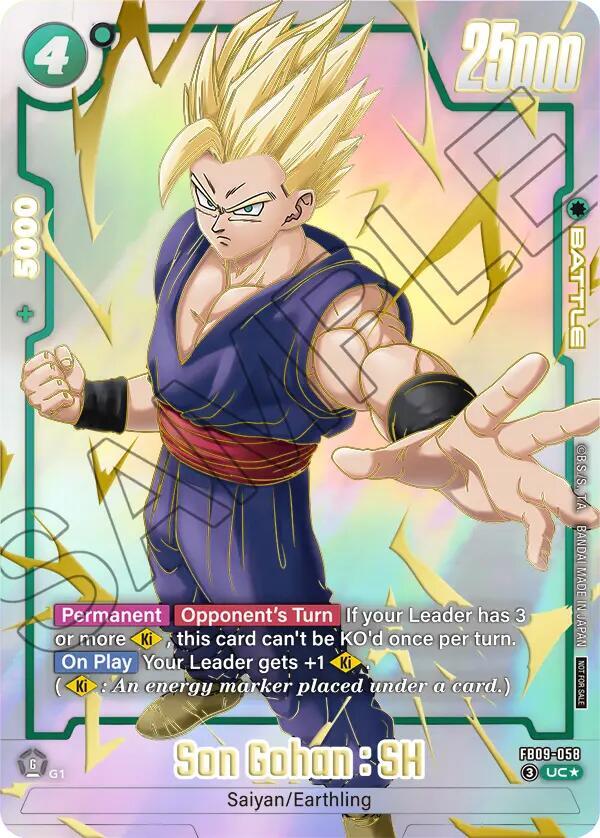 Son Gohan : SH (Limited Pack 26-27 WAVE1) FB09-058 card from Tournament and Championship Promos