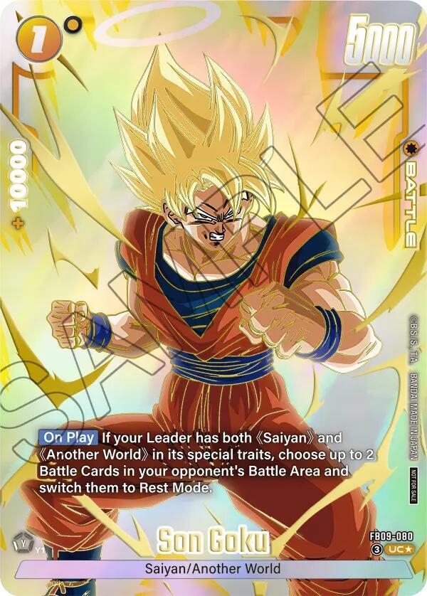 Son Goku (Limited Pack 26-27 WAVE1) FB09-080 card from Tournament and Championship Promos
