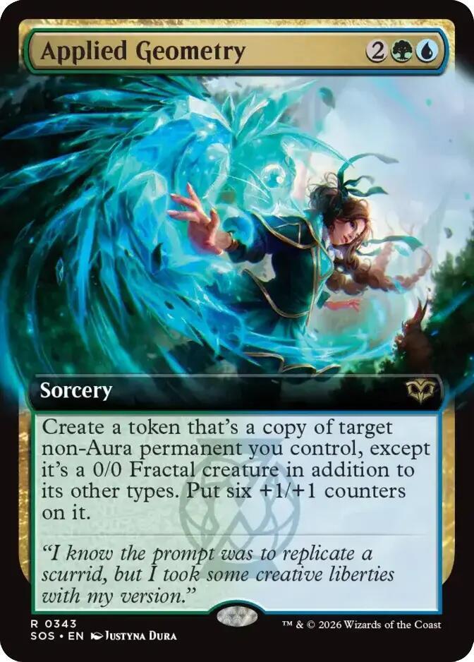 Applied Geometry (Extended Art) 343 card from Secrets of Strixhaven