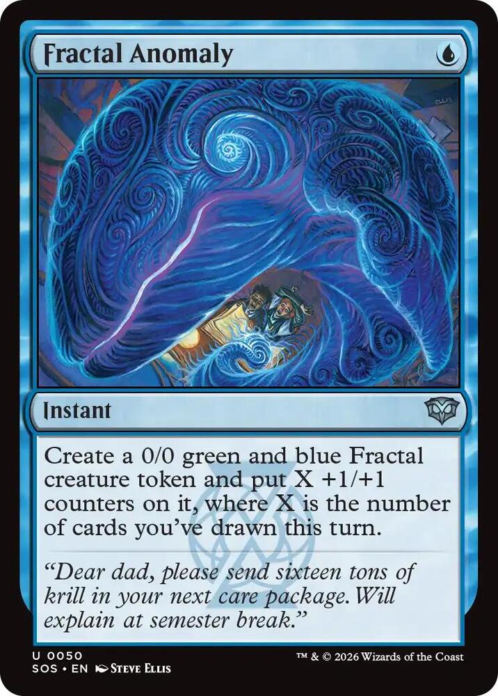 Fractal Anomaly 50 card from Secrets of Strixhaven