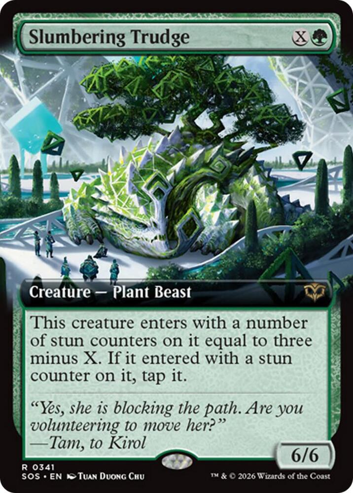 Slumbering Trudge (Extended Art) 341 card from Secrets of Strixhaven