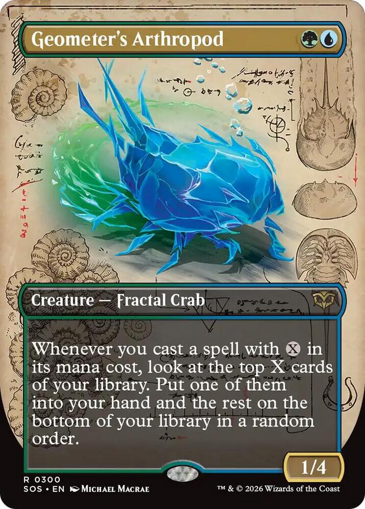 Geometer's Arthropod (Borderless) 300 card from Secrets of Strixhaven