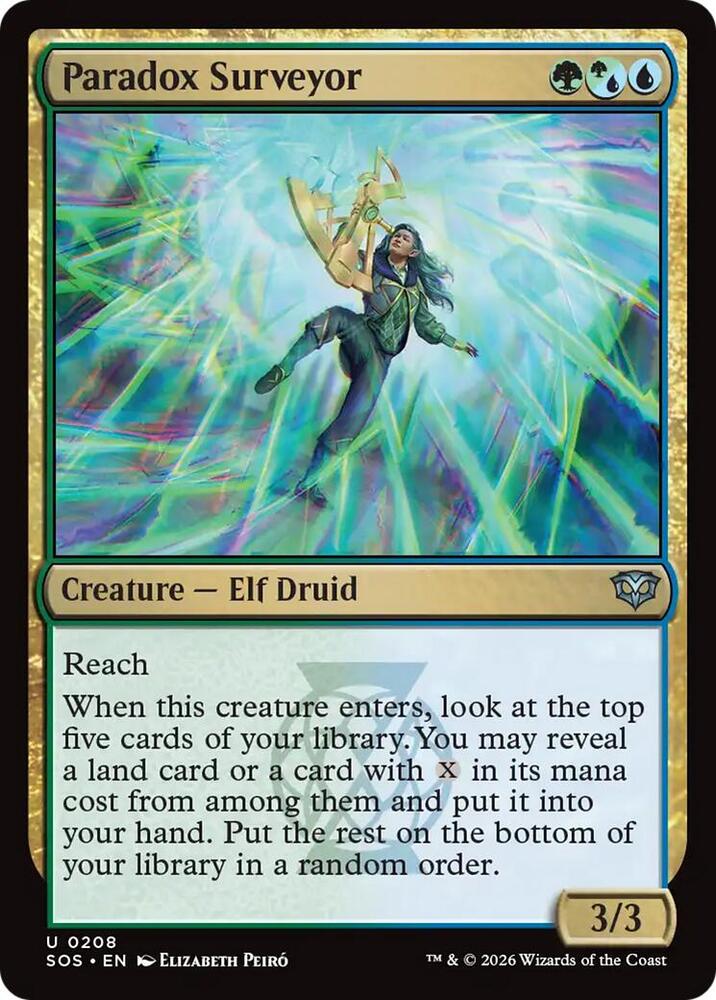 Paradox Surveyor 208 card from Secrets of Strixhaven