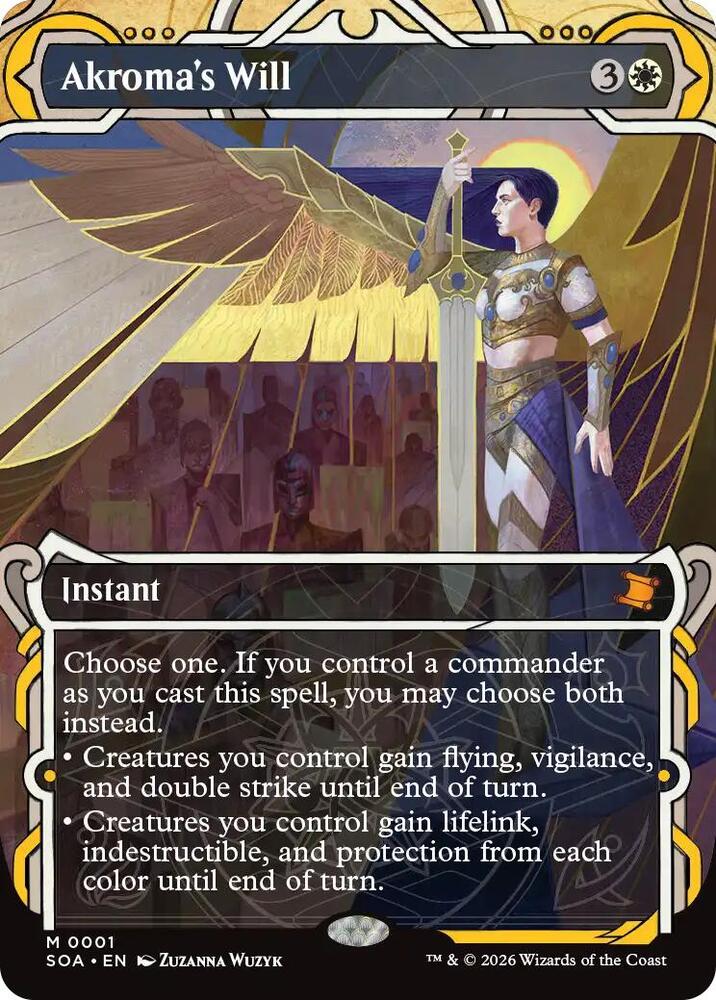 Akroma's Will 1 card from Secrets of Strixhaven: Mystical Archive