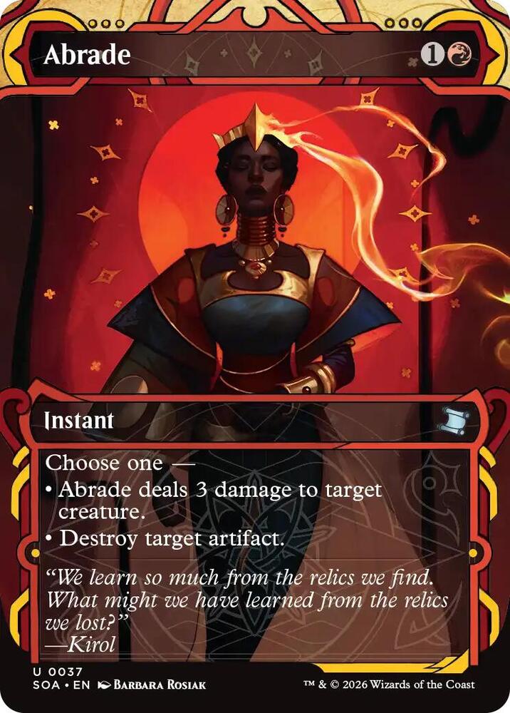 Abrade 37 card from Secrets of Strixhaven: Mystical Archive
