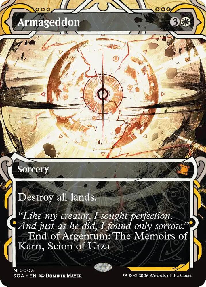 Armageddon 3 card from Secrets of Strixhaven: Mystical Archive