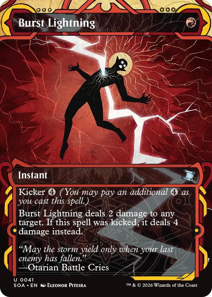 Burst Lightning 41 card from Secrets of Strixhaven: Mystical Archive