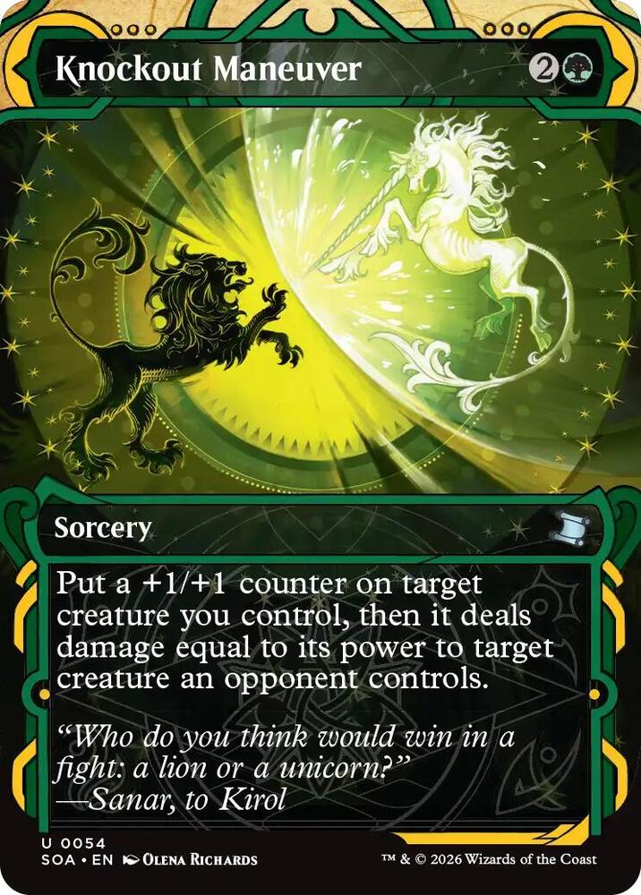 Knockout Maneuver 54 card from Secrets of Strixhaven: Mystical Archive