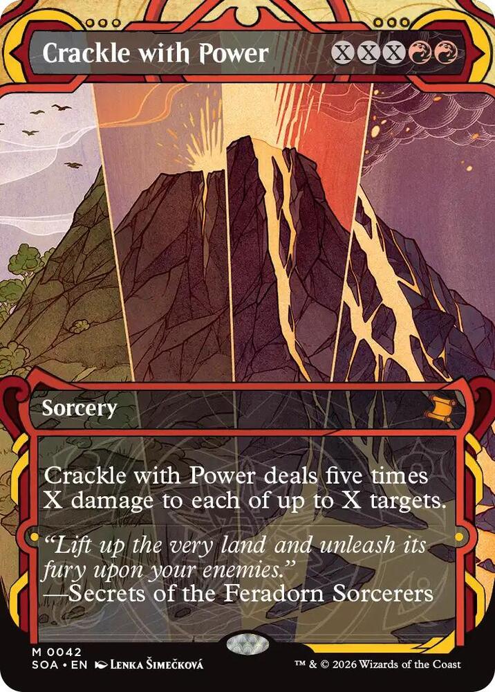 Crackle with Power 42 card from Secrets of Strixhaven: Mystical Archive
