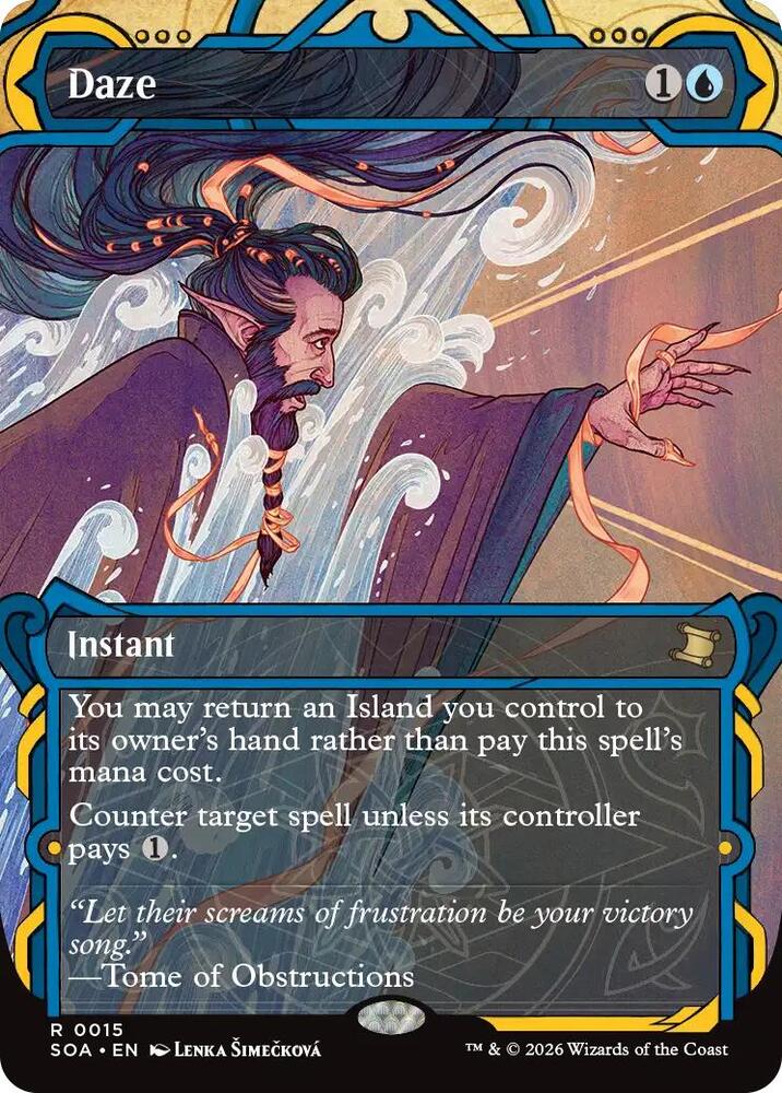 Daze 15 card from Secrets of Strixhaven: Mystical Archive