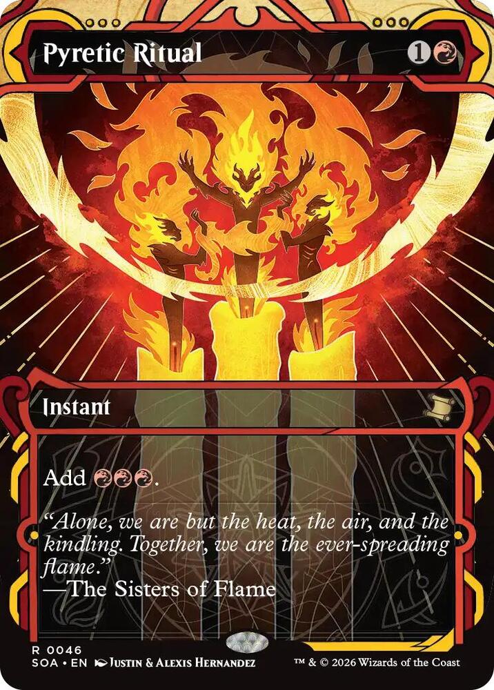 Pyretic Ritual 46 card from Secrets of Strixhaven: Mystical Archive