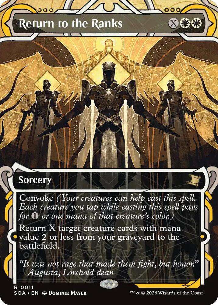 Return to the Ranks 11 card from Secrets of Strixhaven: Mystical Archive
