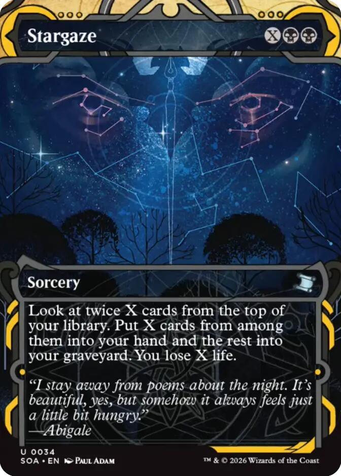 Stargaze 34 card from Secrets of Strixhaven: Mystical Archive