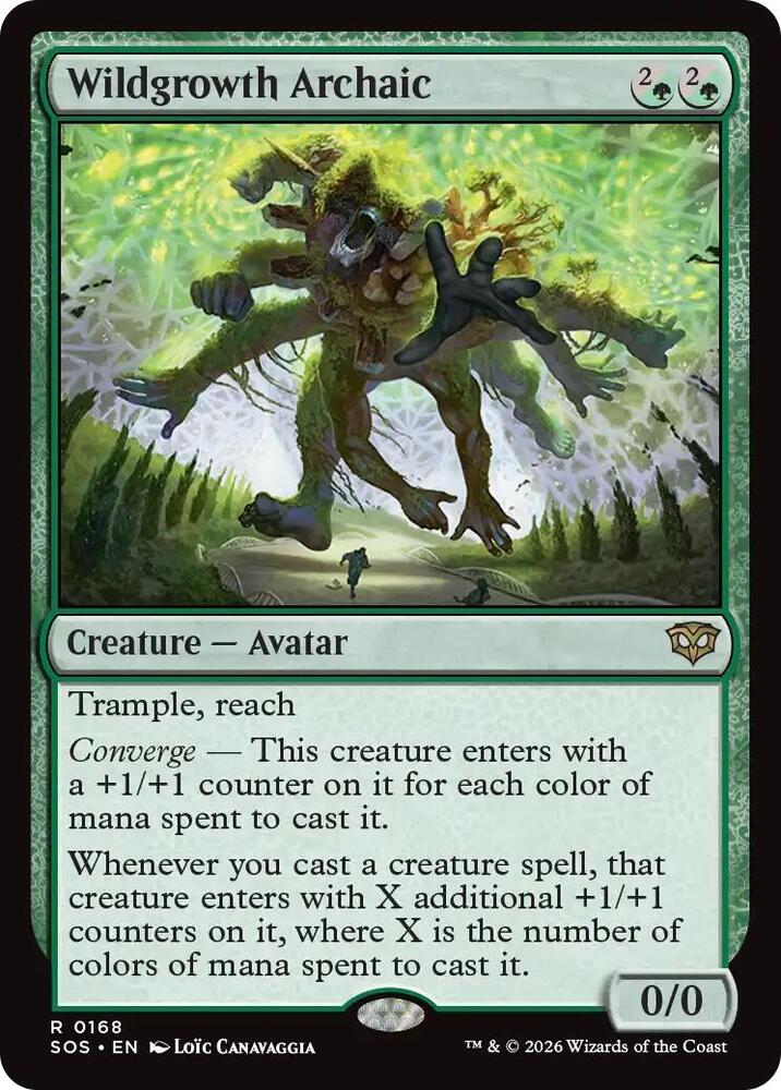 Wildgrowth Archaic 168 card from Secrets of Strixhaven