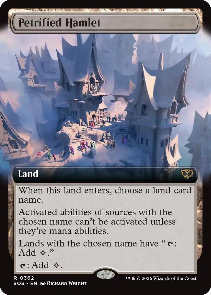 Petrified Hamlet (Extended Art) 362 card from Secrets of Strixhaven