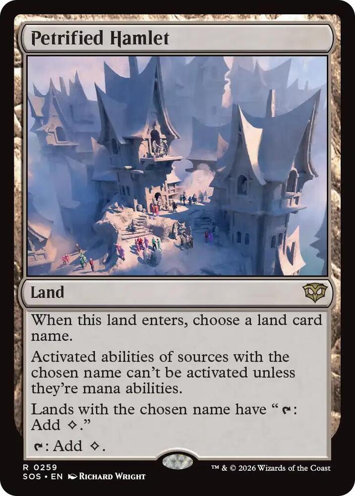 Petrified Hamlet 259 card from Secrets of Strixhaven