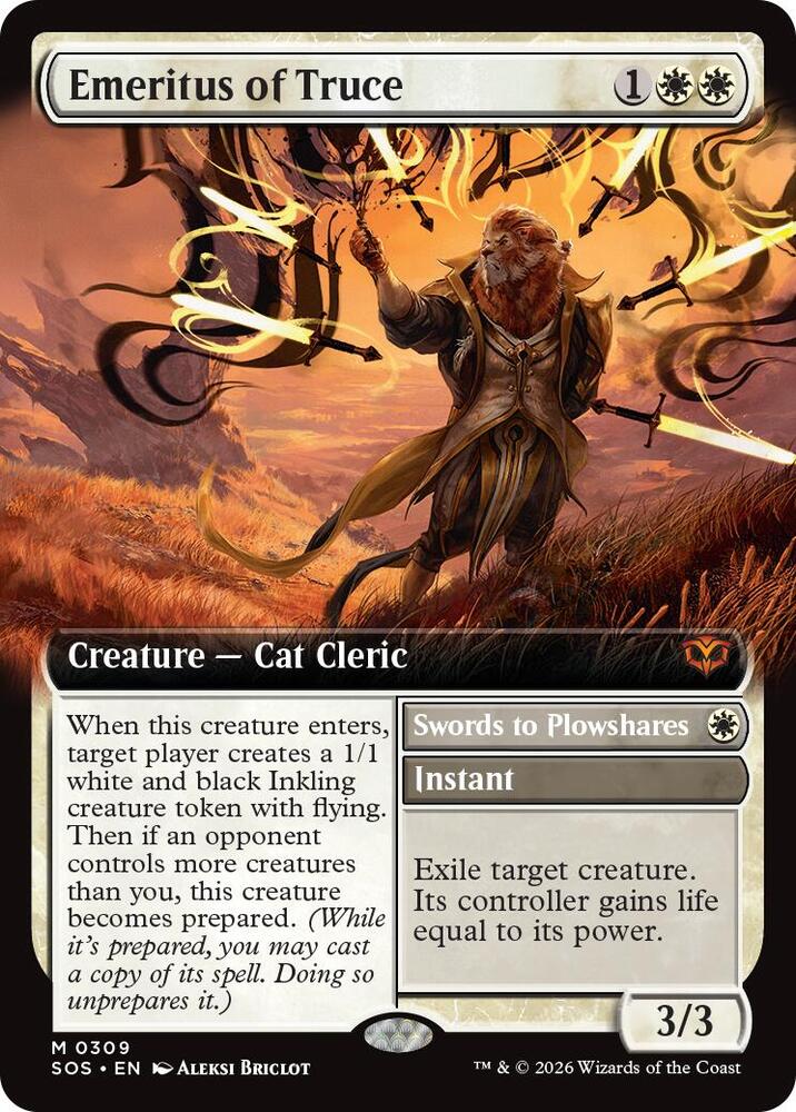 Emeritus of Truce (Extended Art) 309 card from Secrets of Strixhaven