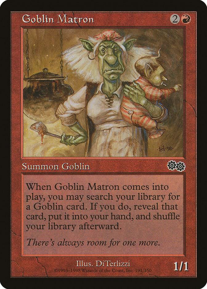 Goblin Matron 191 card from Urza's Saga