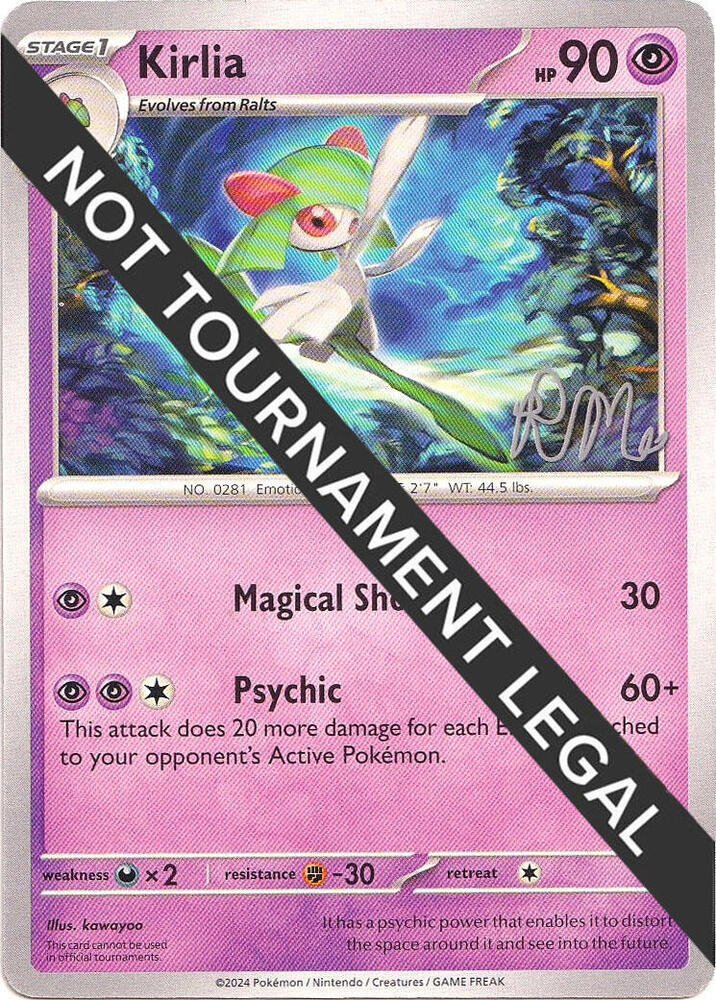 Kirlia - 2025 (Riley McKay) card from World Championship Decks