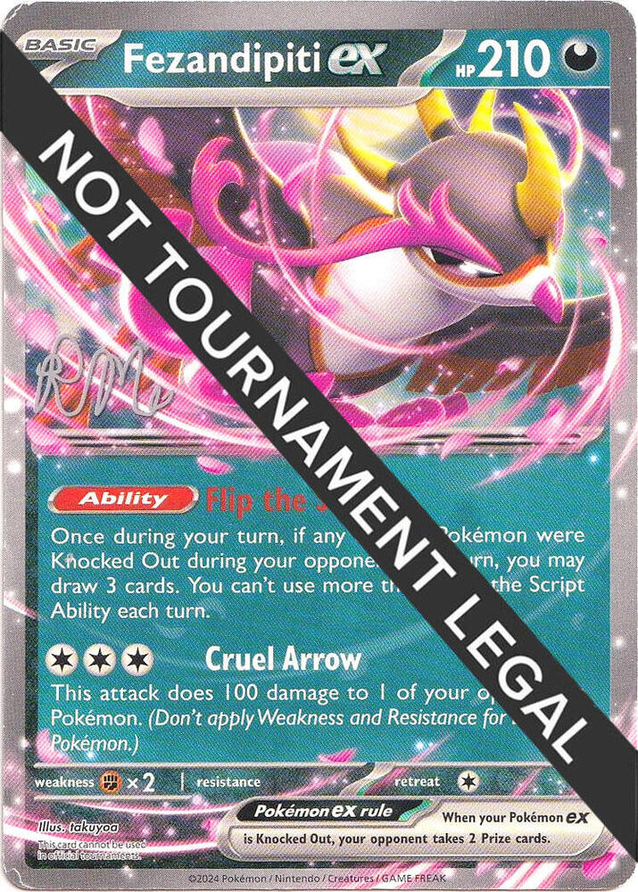 Fezandipiti ex - 2025 (Riley McKay) card from World Championship Decks