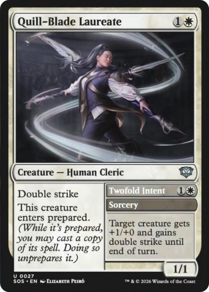 Quill-Blade Laureate 27 card from Secrets of Strixhaven