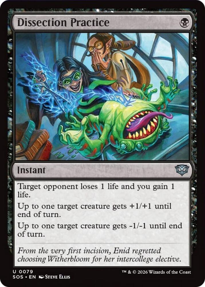 Dissection Practice 79 card from Secrets of Strixhaven