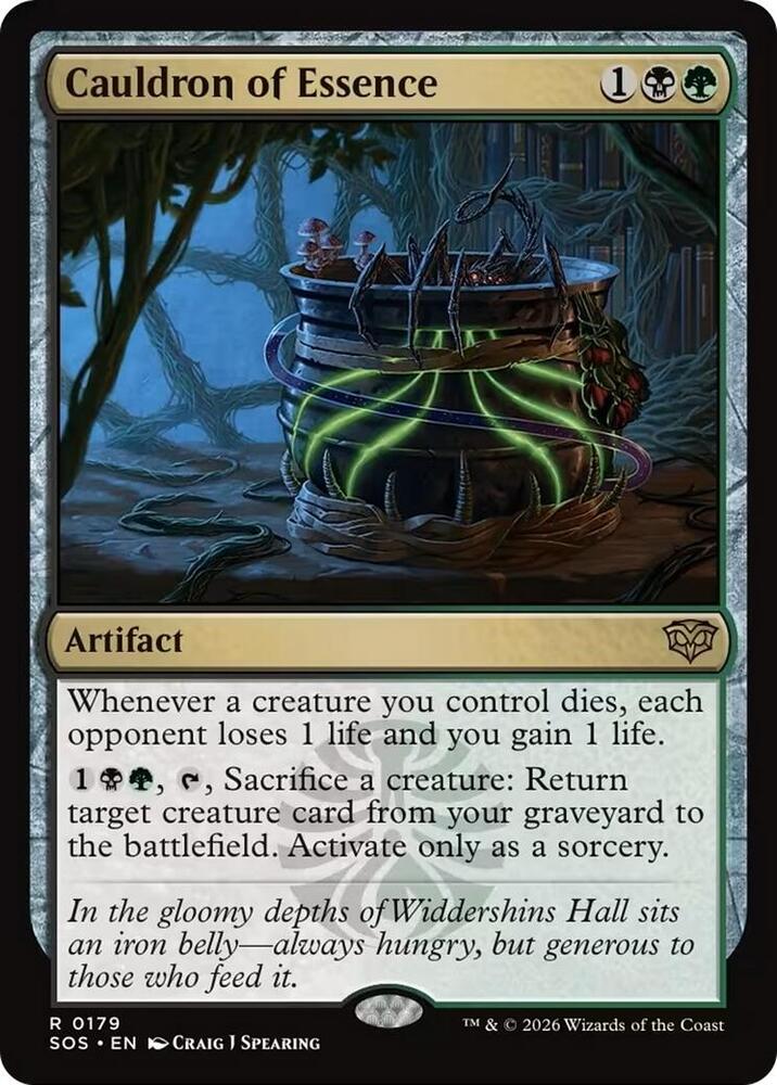 Cauldron of Essence 179 card from Secrets of Strixhaven