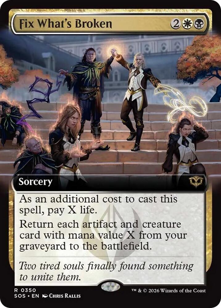 Fix What's Broken (Extended Art) 350 card from Secrets of Strixhaven