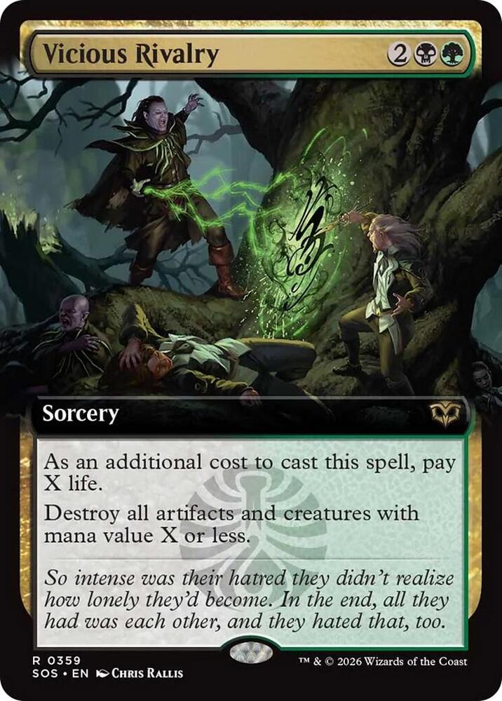 Vicious Rivalry (Extended Art) 359 card from Secrets of Strixhaven