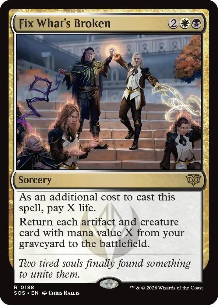 Fix What's Broken 188 card from Secrets of Strixhaven