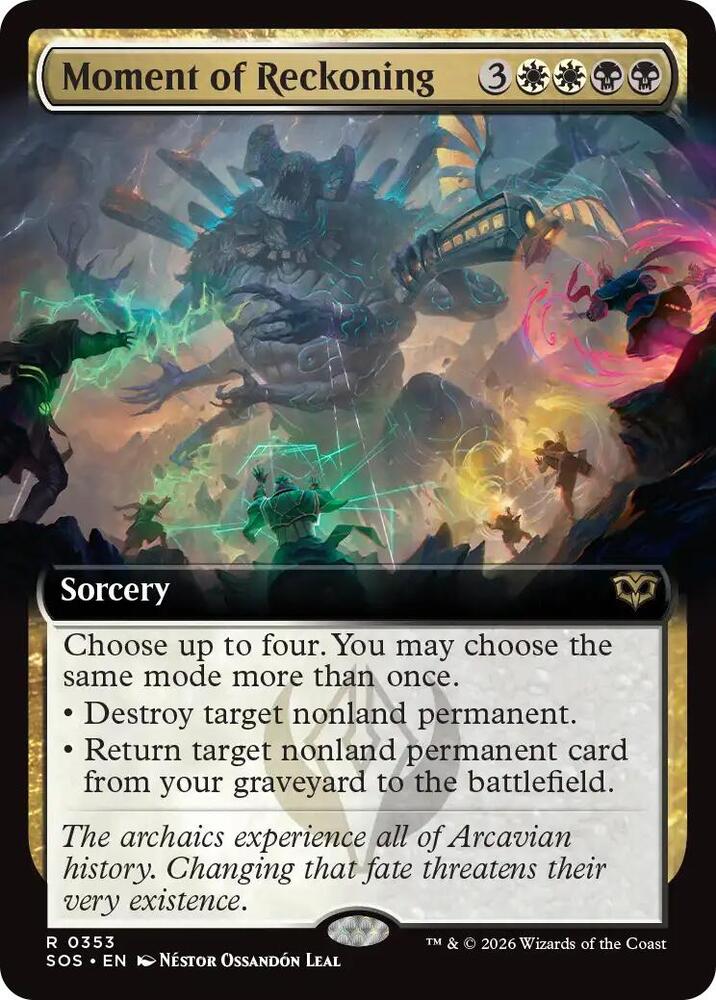 Moment of Reckoning (Extended Art) 353 card from Secrets of Strixhaven
