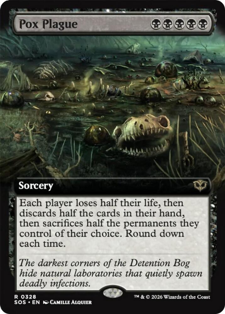 Pox Plague (Extended Art) 328 card from Secrets of Strixhaven