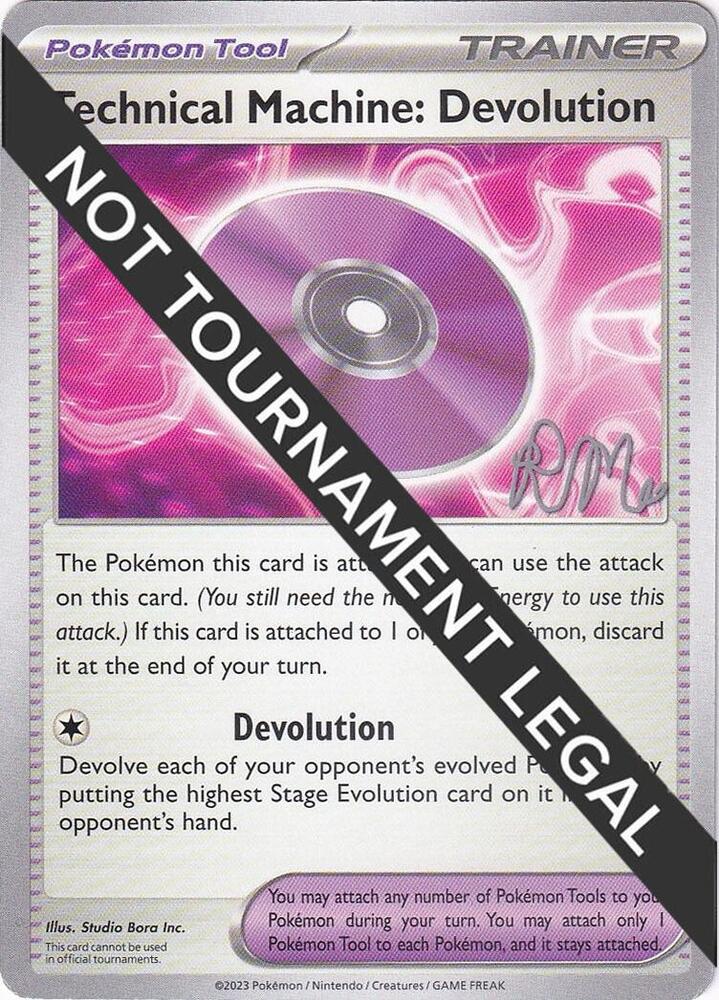 Technical Machine: Devolution - 2025 (Riley McKay) card from World Championship Decks