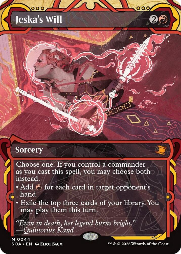 Jeska's Will 44 card from Secrets of Strixhaven: Mystical Archive