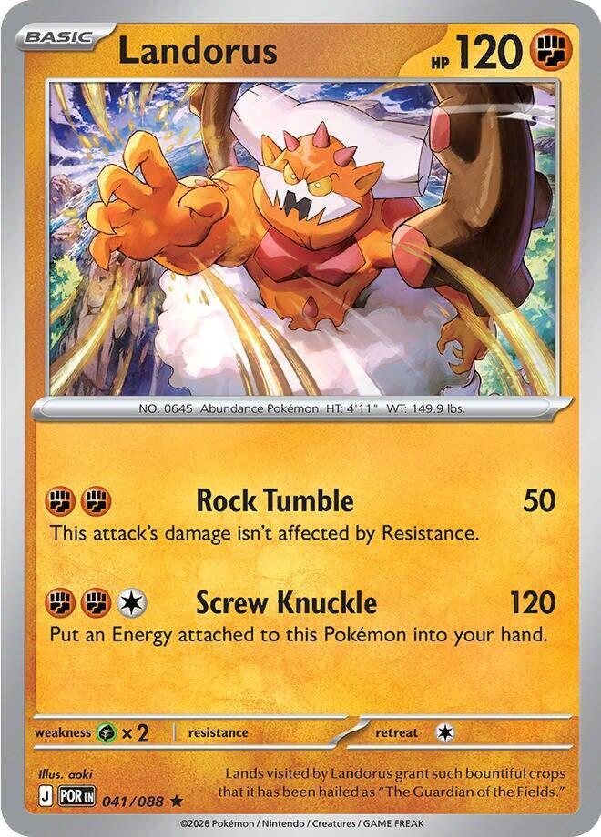 Landorus 041/088 card from Deck Exclusives