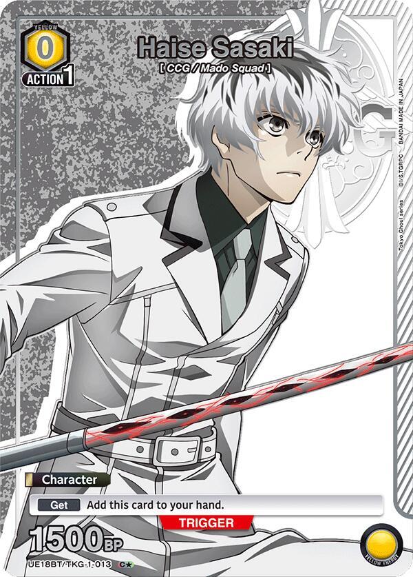 Haise Sasaki (C*) UE18BT/TKG-1-013 card from UE18BT: Tokyo Ghoul