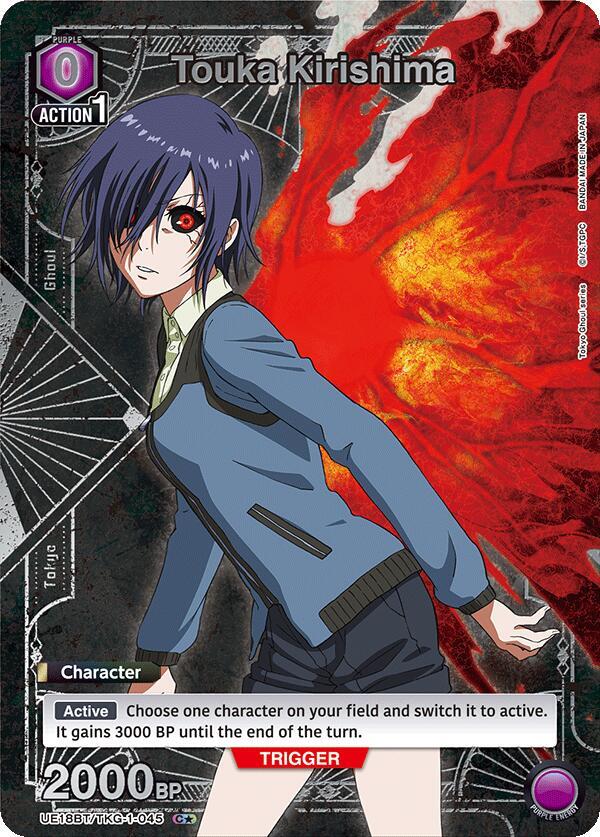 Touka Kirishima (C*) UE18BT/TKG-1-045 card from UE18BT: Tokyo Ghoul