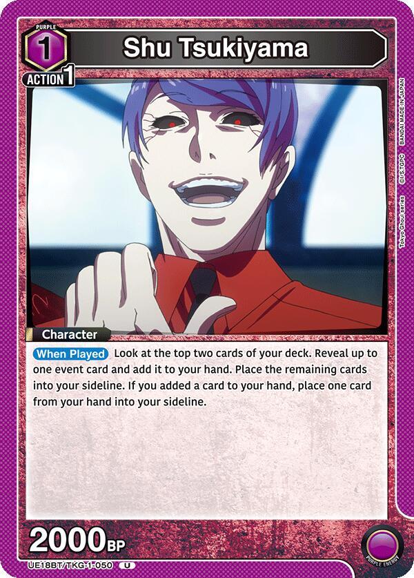 Shu Tsukiyama UE18BT/TKG-1-050 card from UE18BT: Tokyo Ghoul
